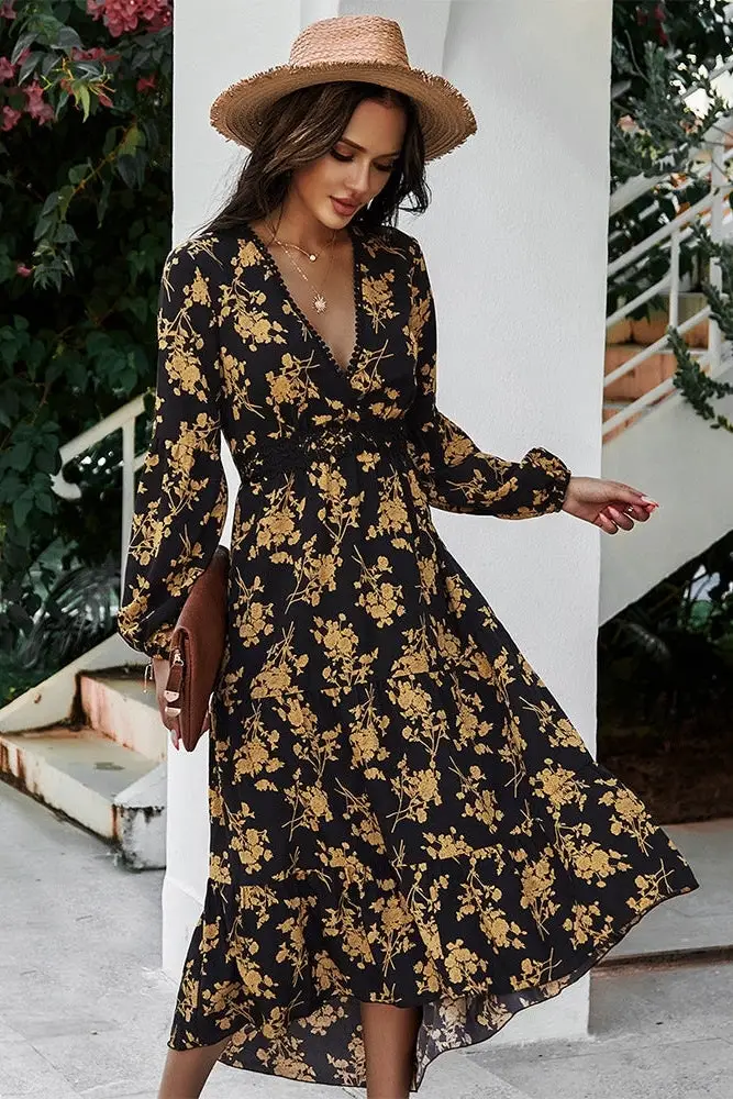 Long Sleeve Body Dress Print Ladies Women Floral Fashion Casual Short Boho Dress  Dress Dresses for Plus Size, Hot Pink, Small : : Clothing, Shoes &  Accessories
