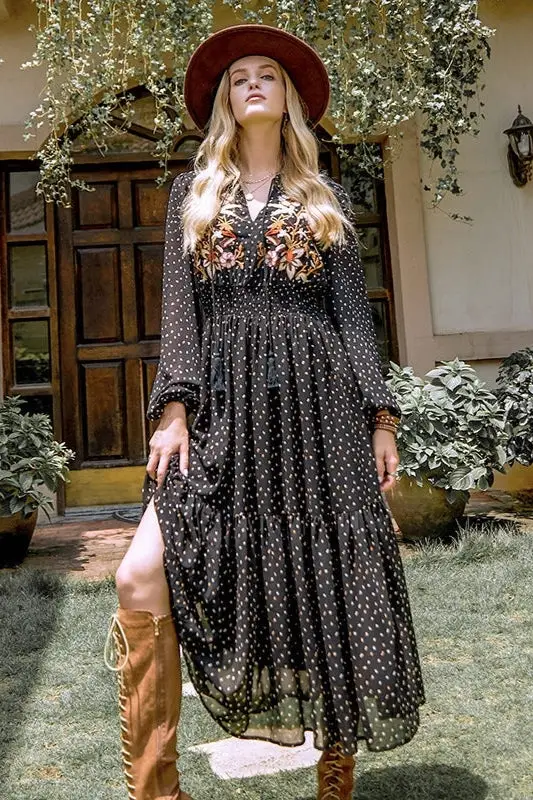 Long Sleeve Boho Dresses  Bohemian, Country & Vintage Style
