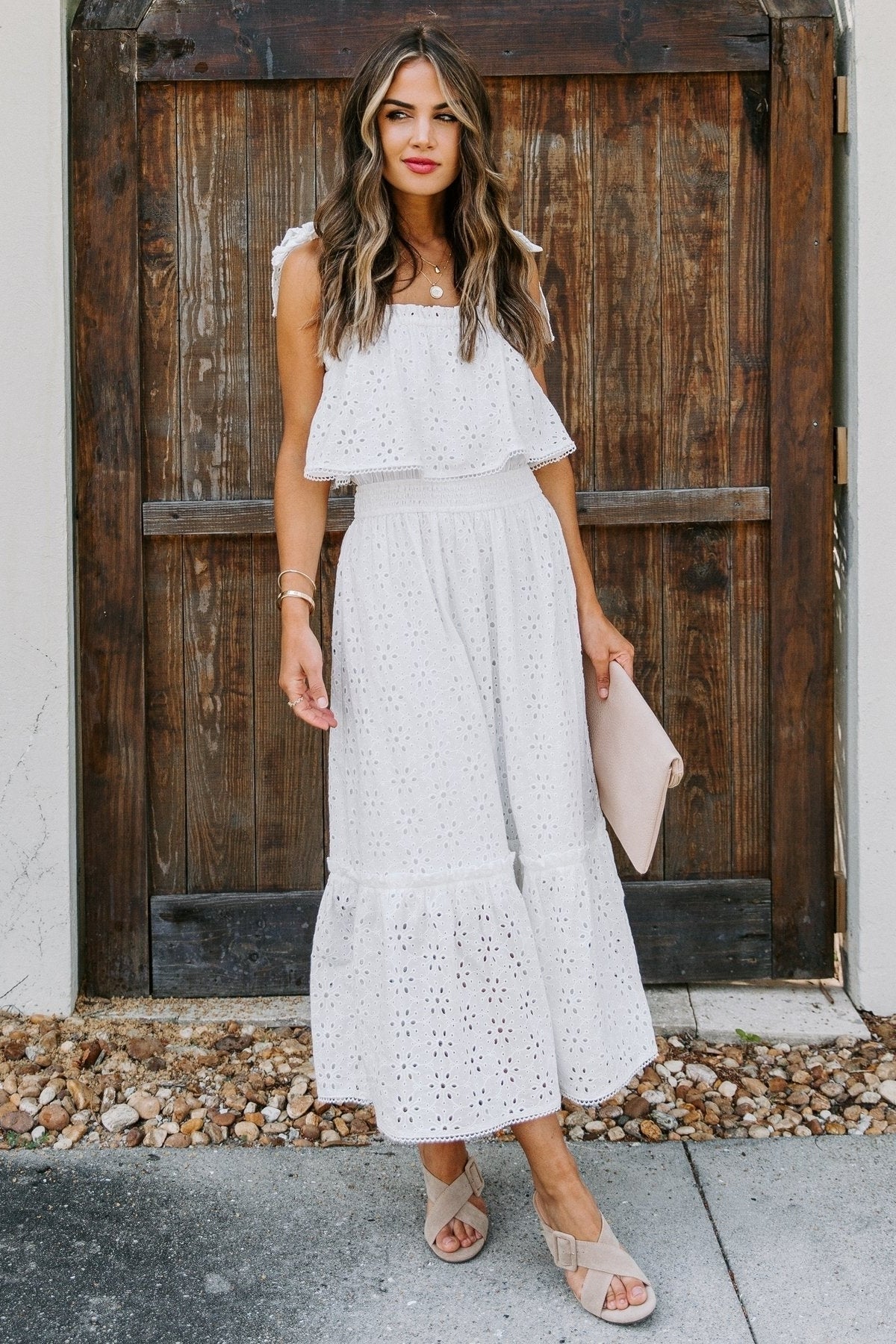 Long White Bohemian Dress