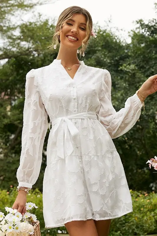 Long White Bohemian Dress