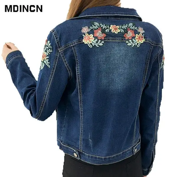 Up-cycled denim jacket Flower Of Life, embroidered boho hippie