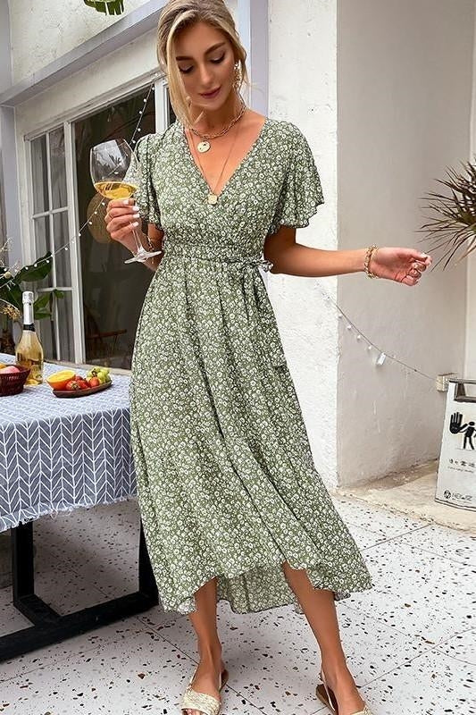 Moss Green Cocktail Dresses for Weddings