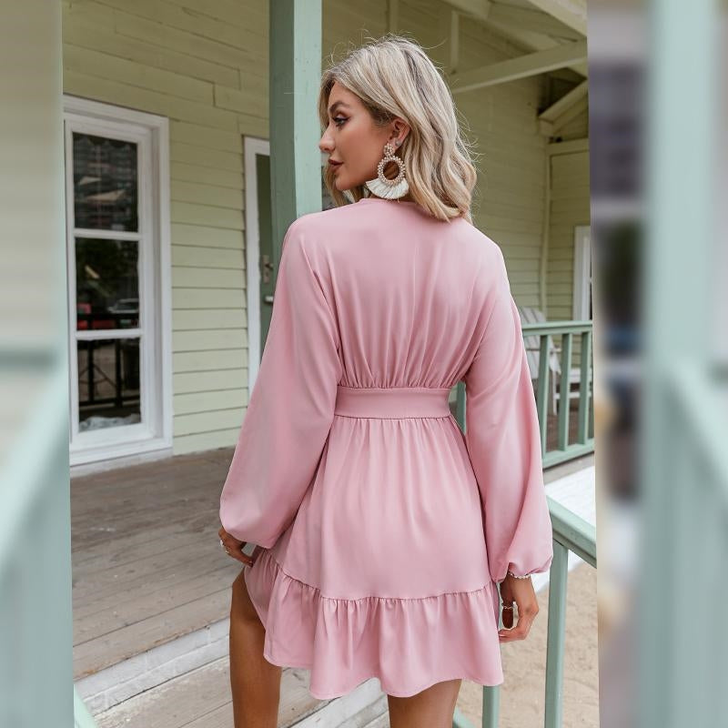 Pink Puffy Short Dress